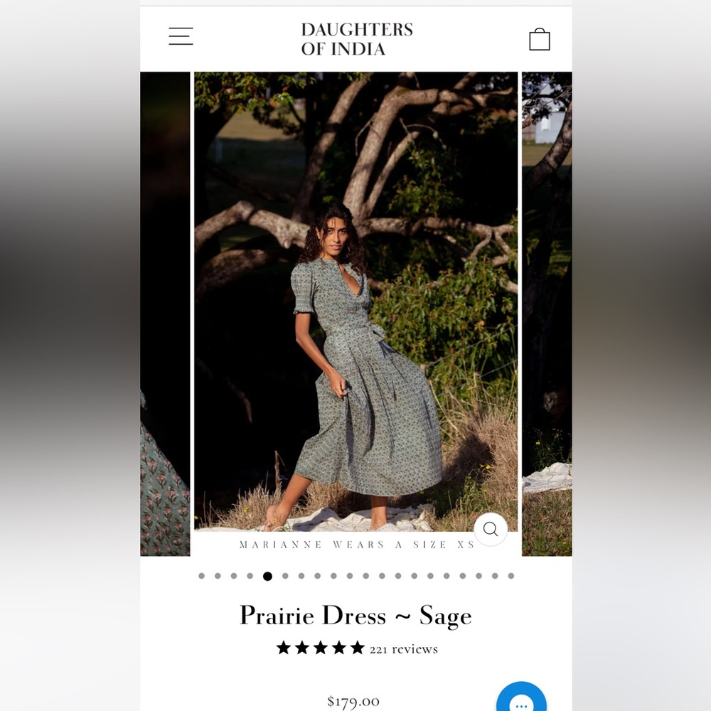 NWT Daughters of India dress! M.